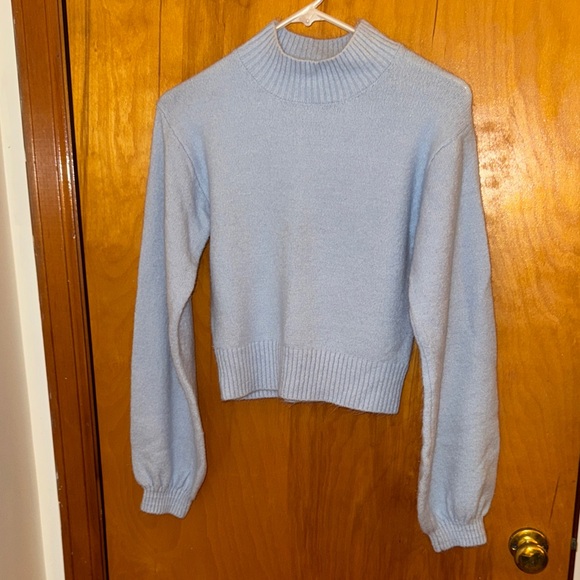Light Blue Women's Sweater - Picture 1 of 3